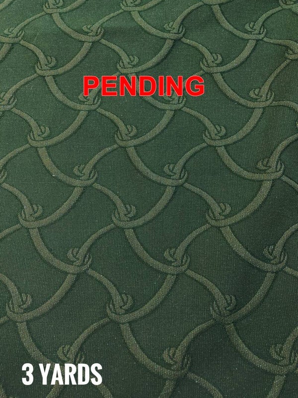Three Yards Geometric Solid Green 3-9