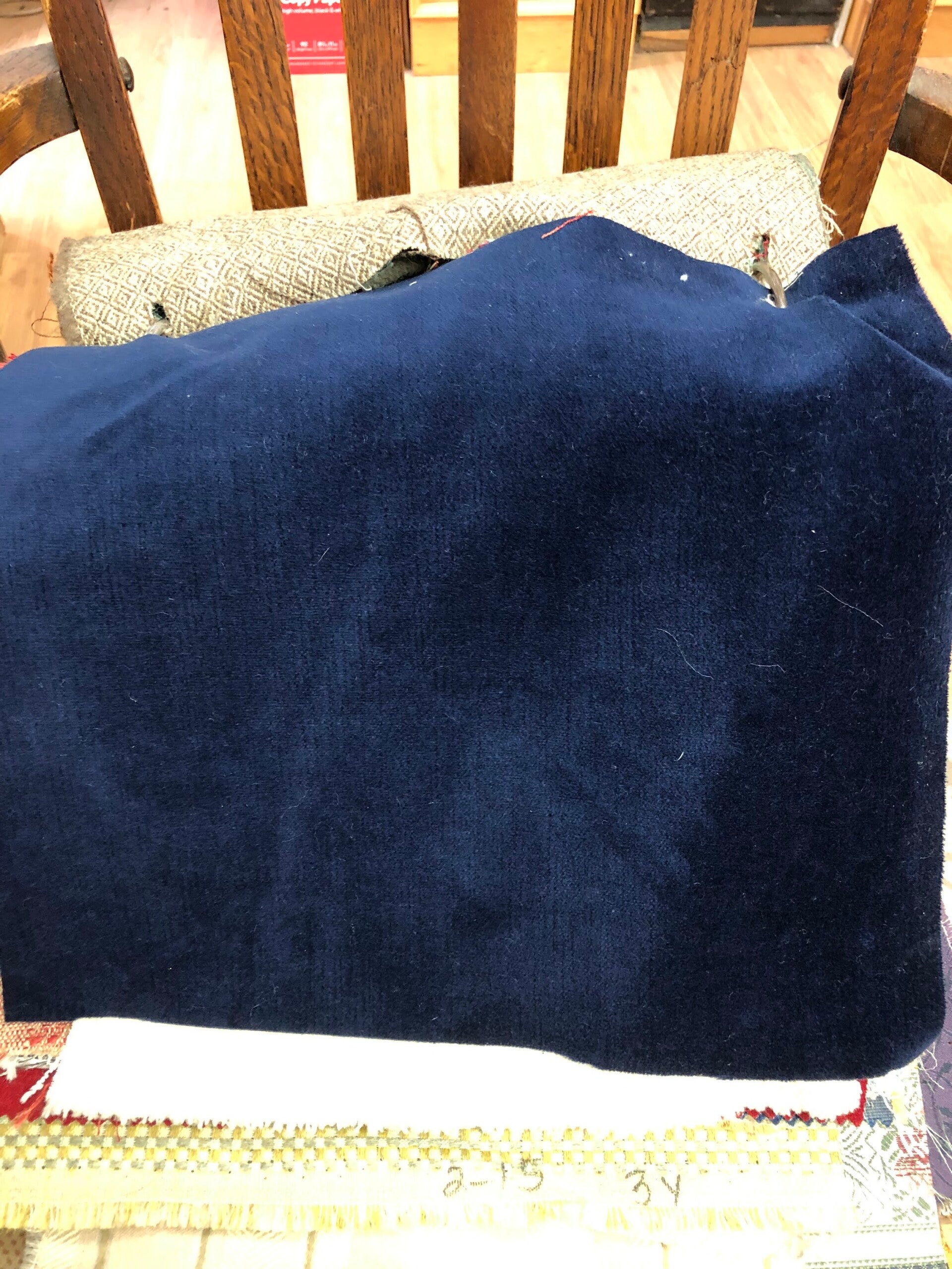 3 YARDS SOLID #11 VELVET BLUE