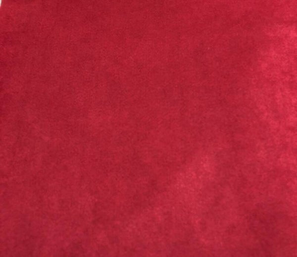 3 YARDS SOLID #7 RUST NOT RED SUEDE