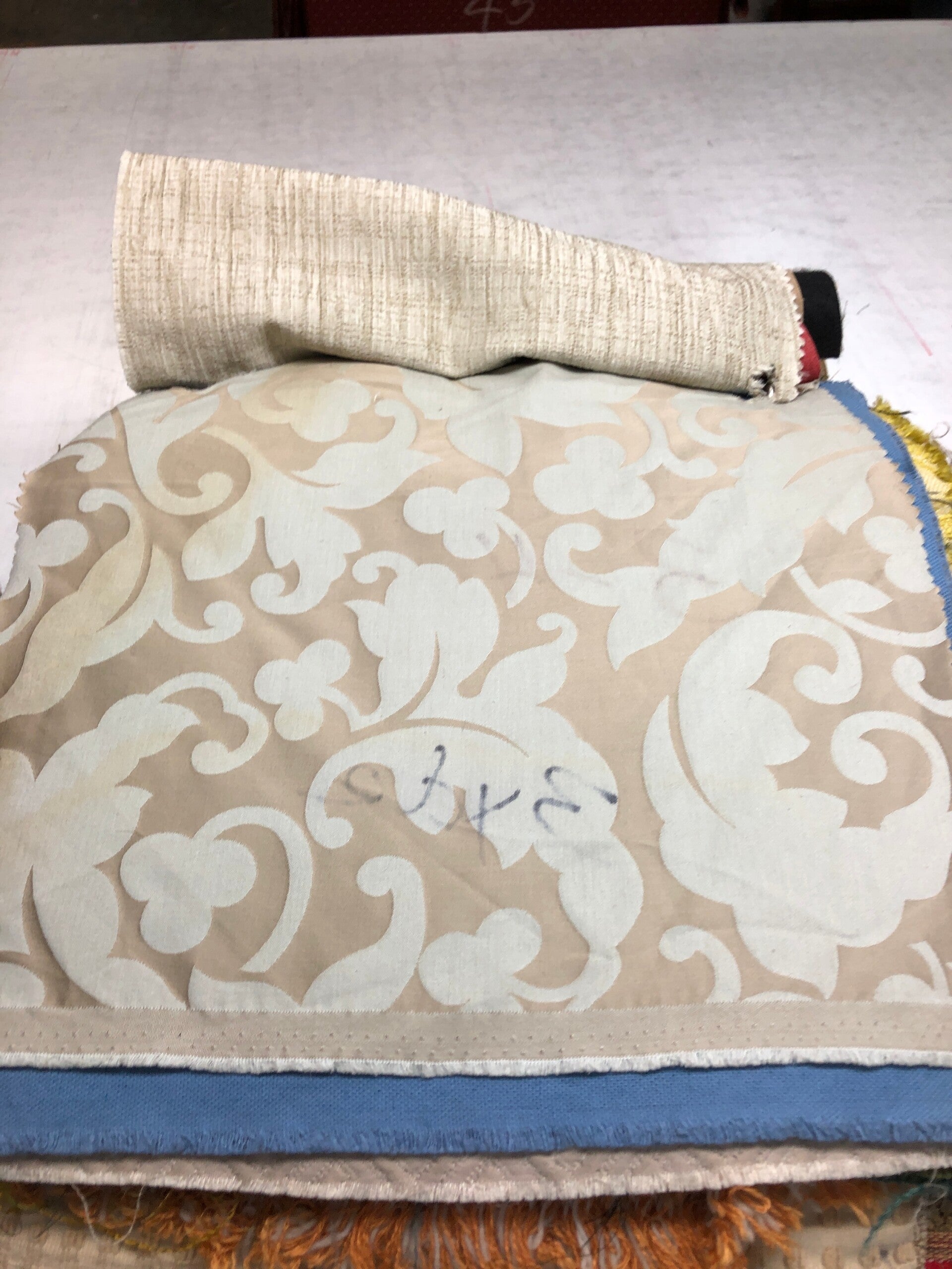 3 yards Paisley/Damask 3-4