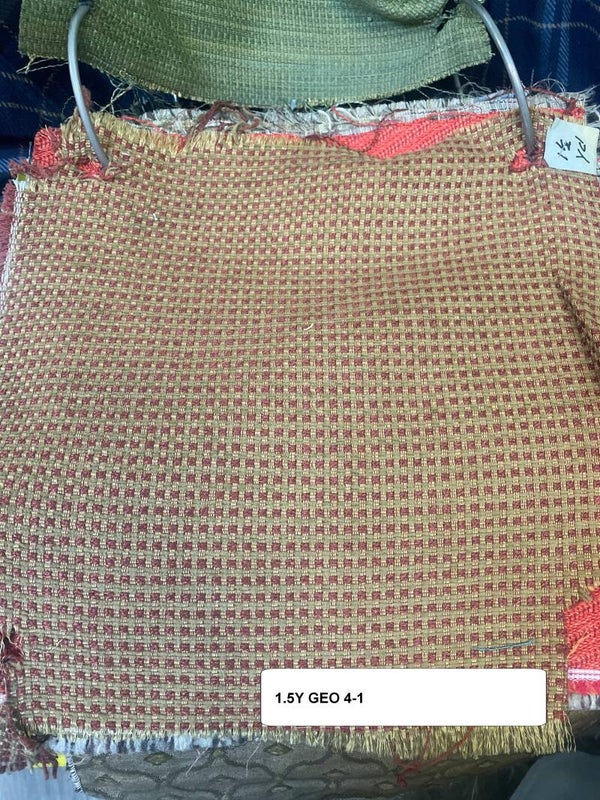 One 1.5 Yard Upholstery Fabric Geometric 4-1