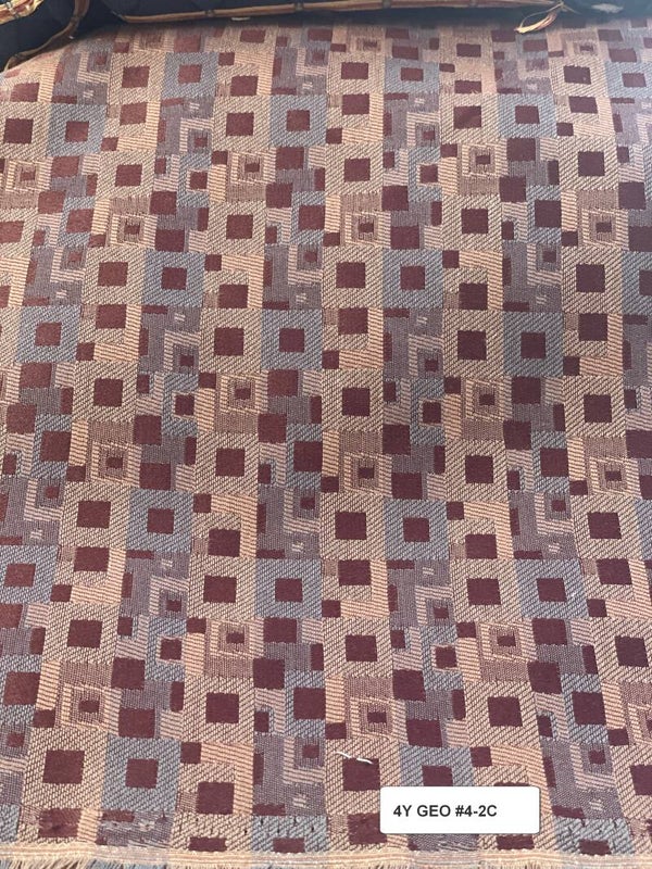 Four Yards   Geometric   Pattern Upholstery Fabric 4-2
