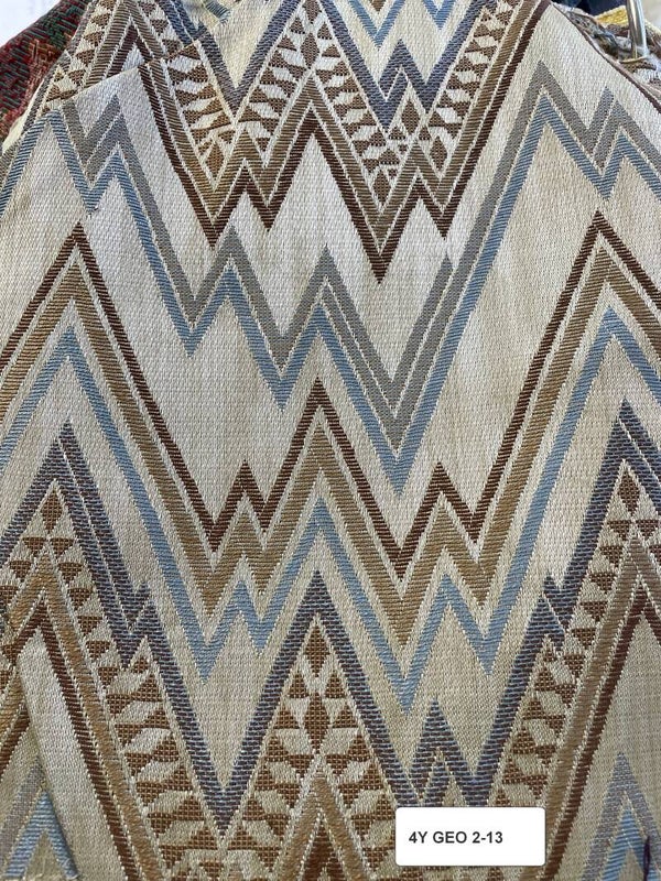 Four Yards   Geometric   Pattern Upholstery Fabric 2-13 or lu