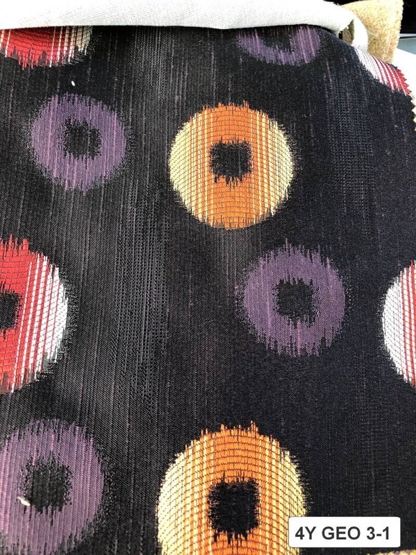 Four Yards   Geometric   Pattern Upholstery Fabric 3-1