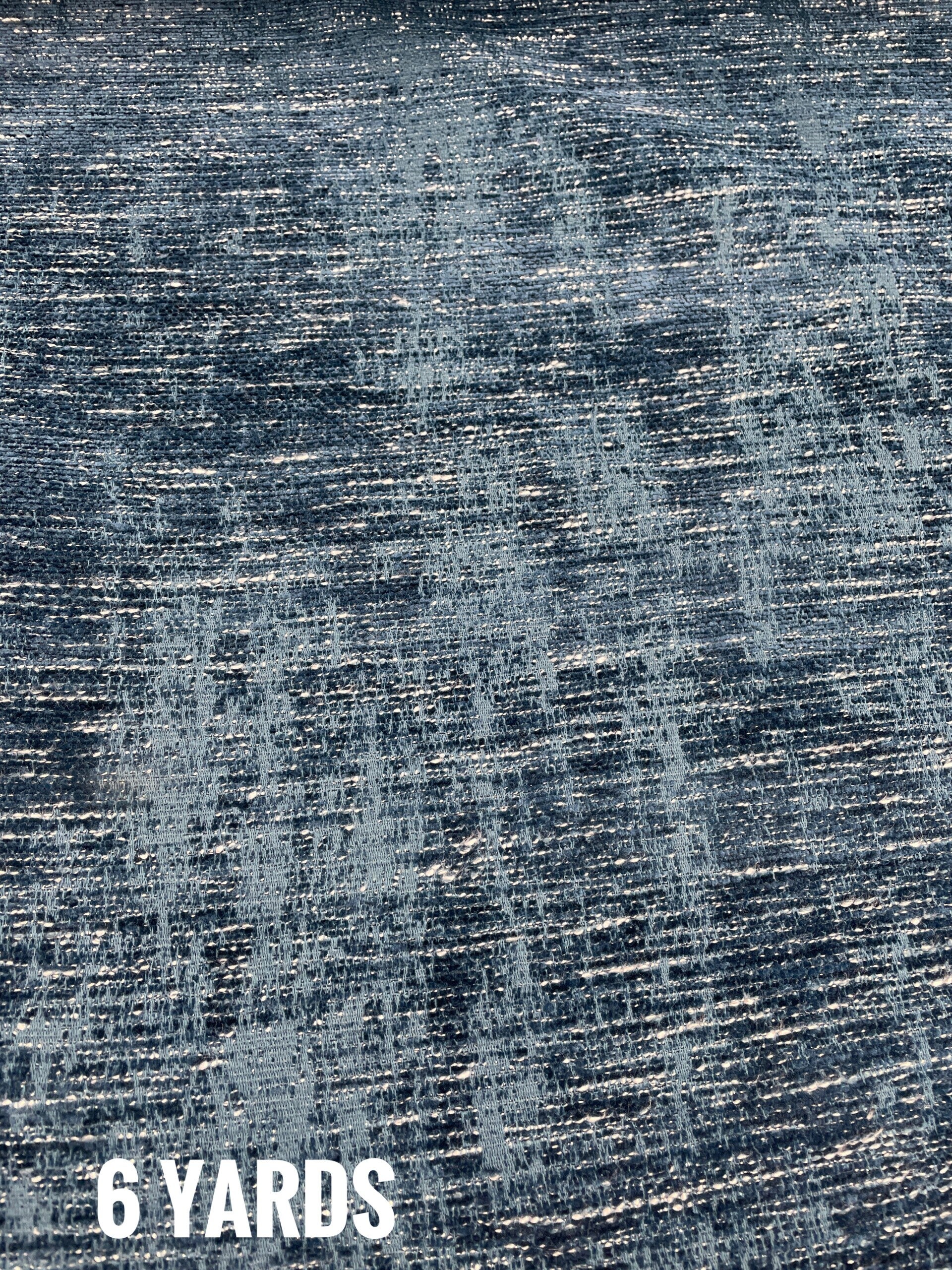 Six Yards Upholstery Fabric Solid blue ukn
