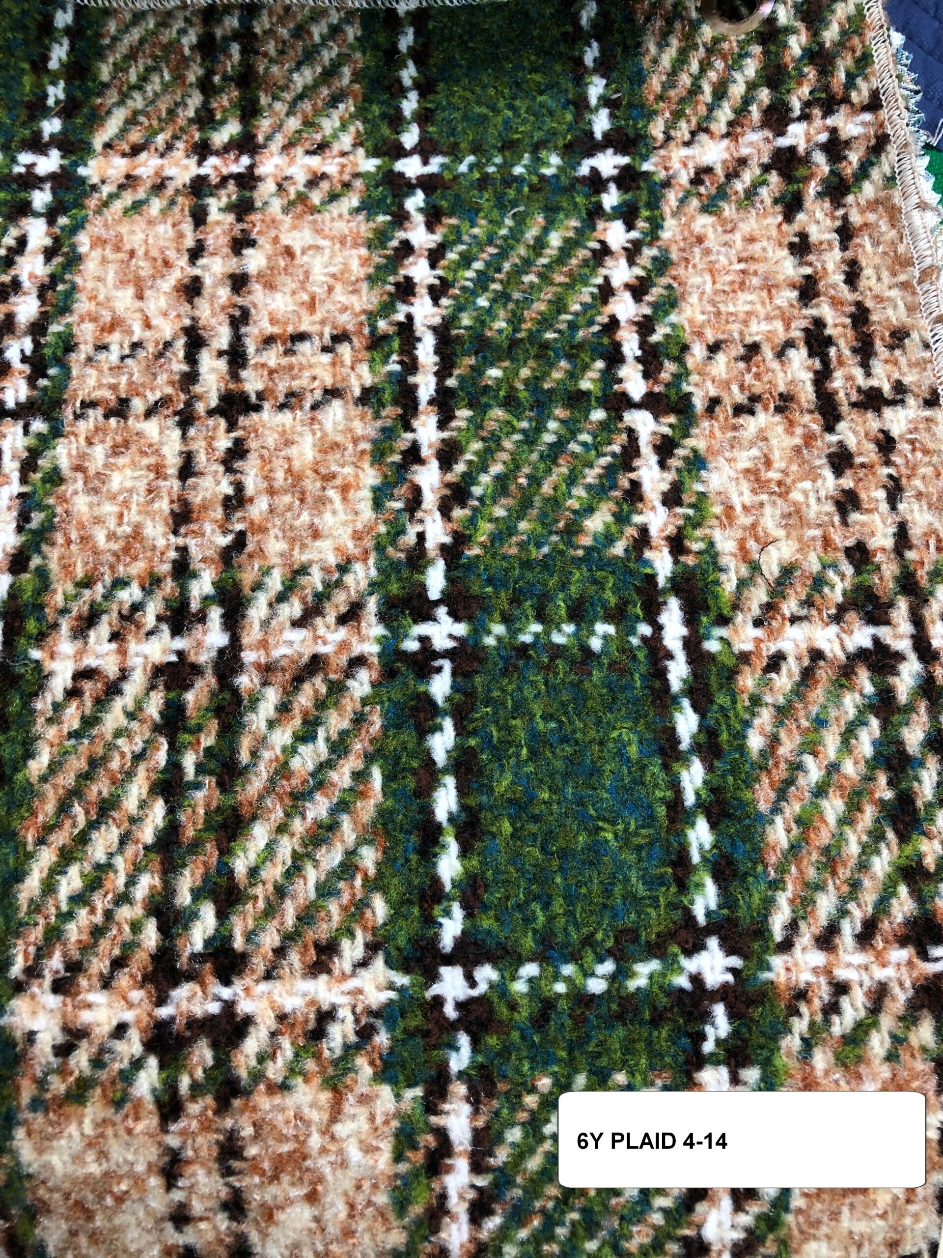 Six Yards Upholstery Fabric Plaid 4-14e