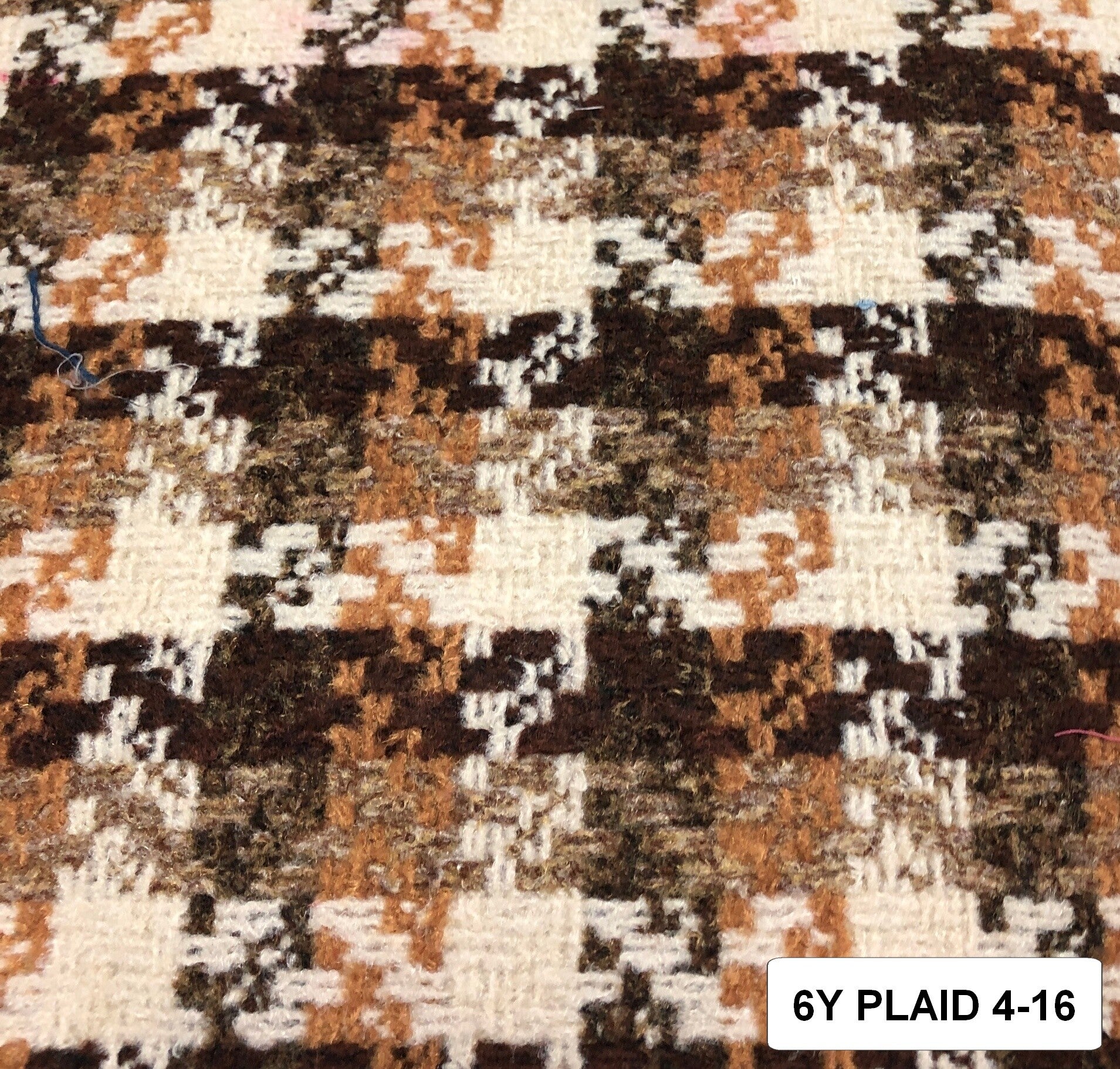 Six Yards Upholstery Fabric Plaid 4-16 brown