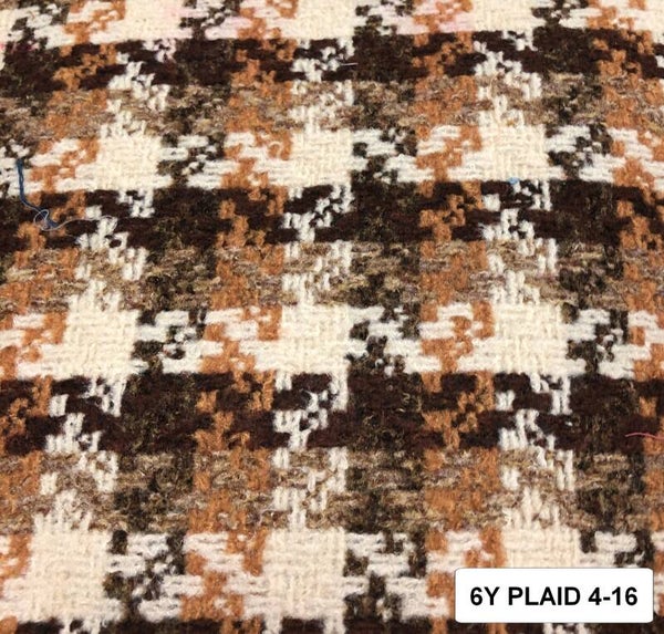 Six Yards Upholstery Fabric Plaid 4-16 brown