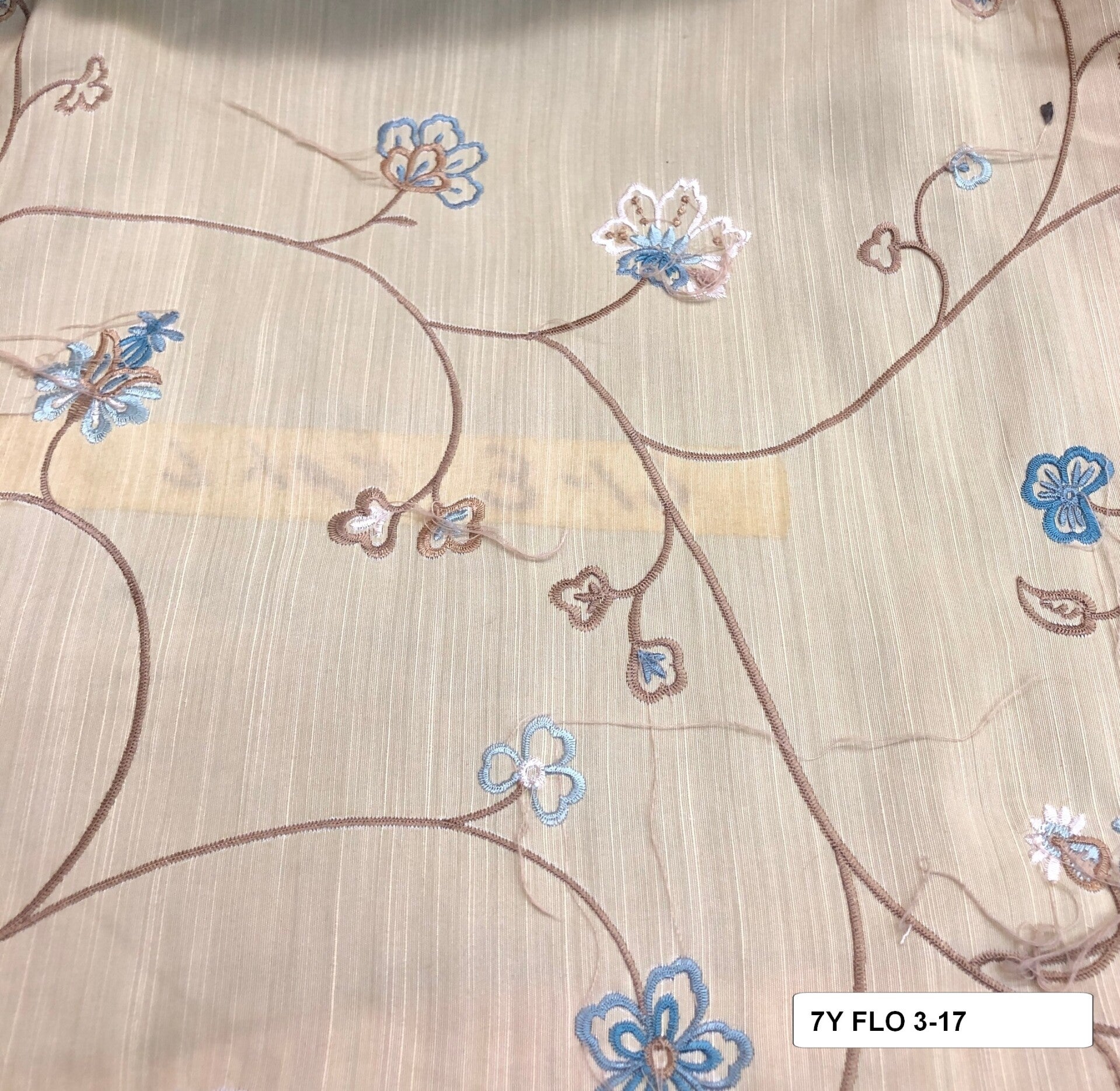 Seven Yard Upholstery Fabric Floral 3-17