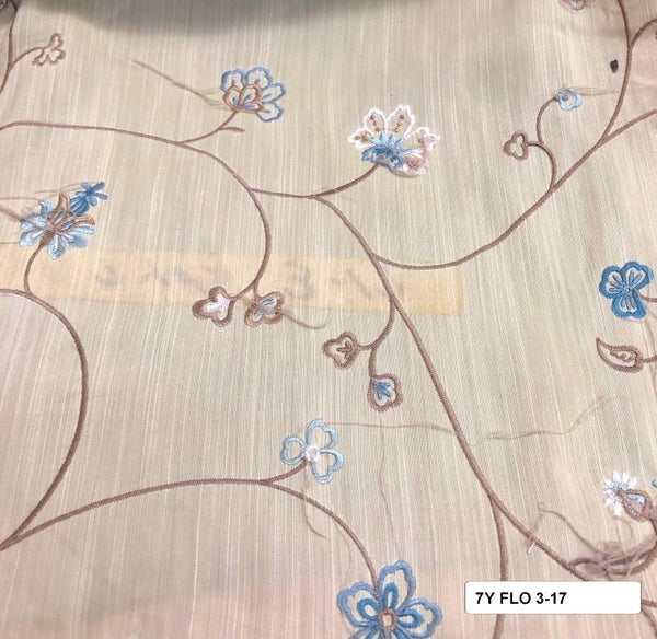 Seven Yard Upholstery Fabric Floral 3-17
