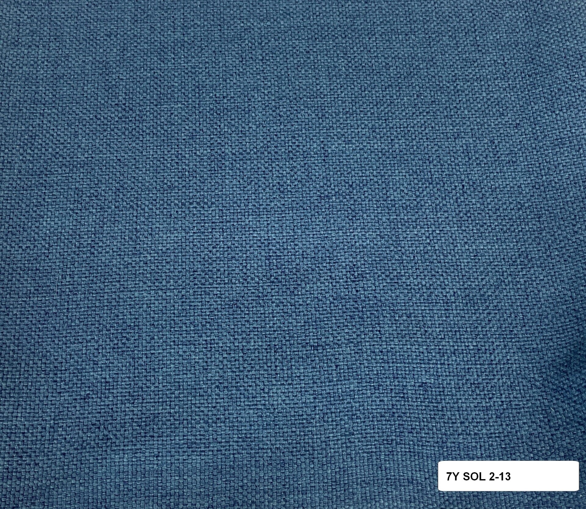Seven Yard Upholstery Fabric Solid/Plain 2-13 blue
