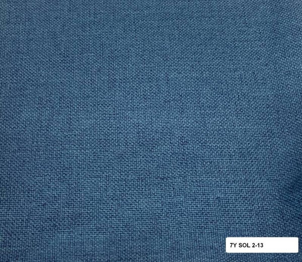 Seven Yard Upholstery Fabric Solid/Plain 2-13 blue