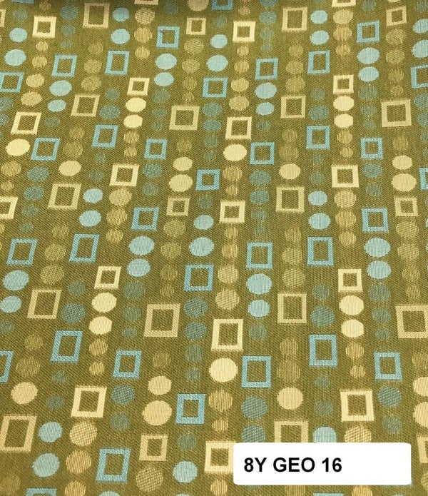 Eight Yards Upholstery Fabric Geometric 16-a