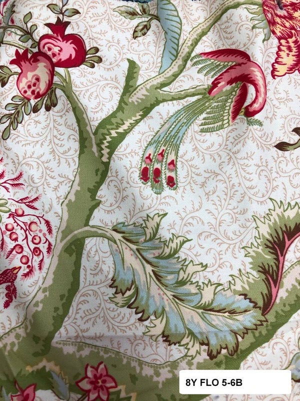 Eight Yards Upholstery Fabric Floral 5-6b