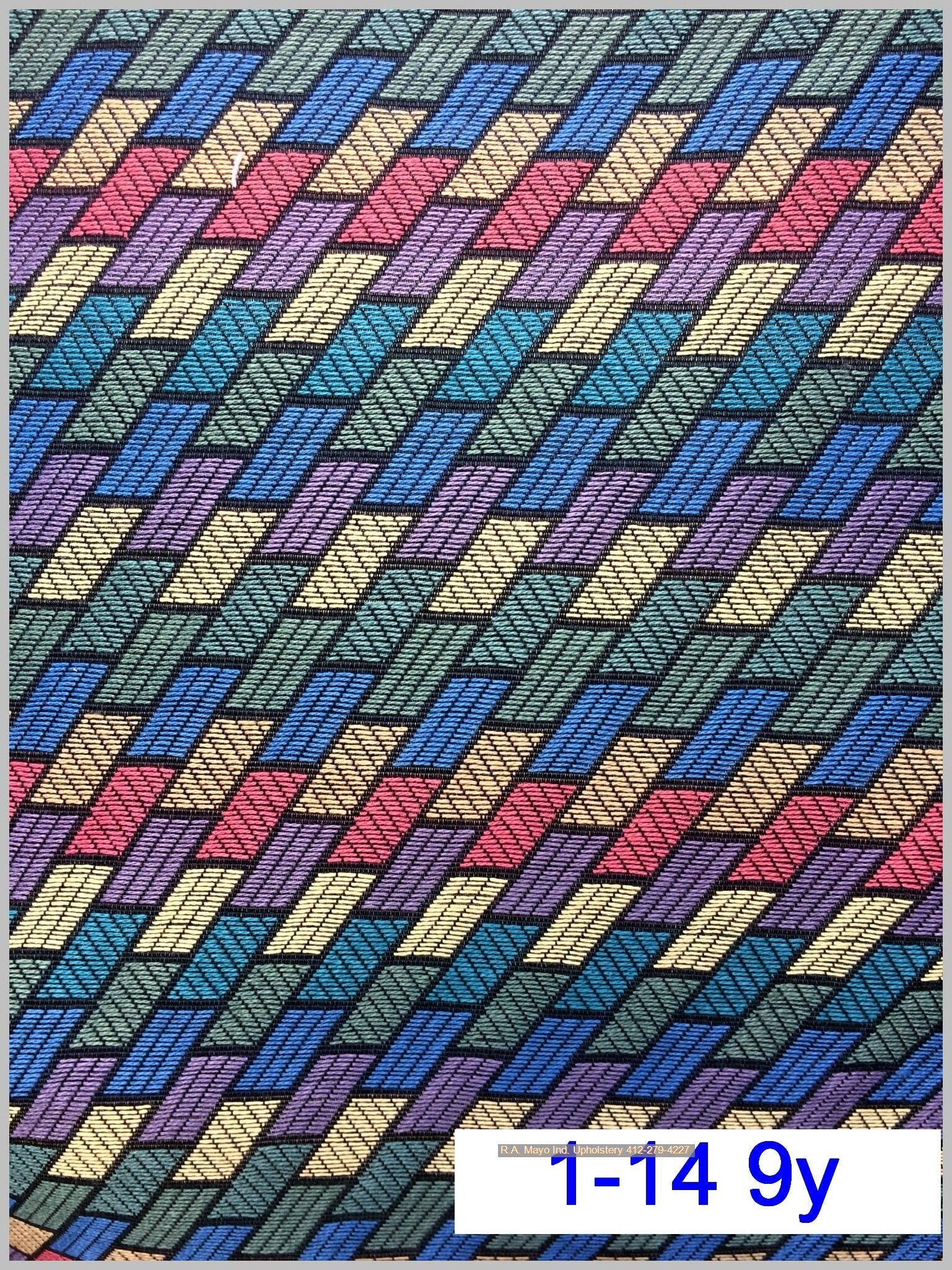 Nine Yards Upholstery Fabric  Geometric 1-14