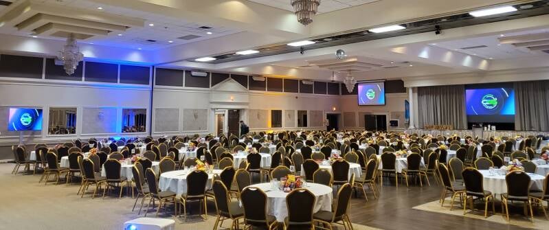 End-to-End AV Services, Stage Design, Flag Rental and Protocol, Executive Grade Presenter Infrastructure, full-suite AV Equipment rentals in Toronto, York Region, the GTHA, Niagara Region, Region Of Waterloo, Simcoe County, Durham and across Ontario