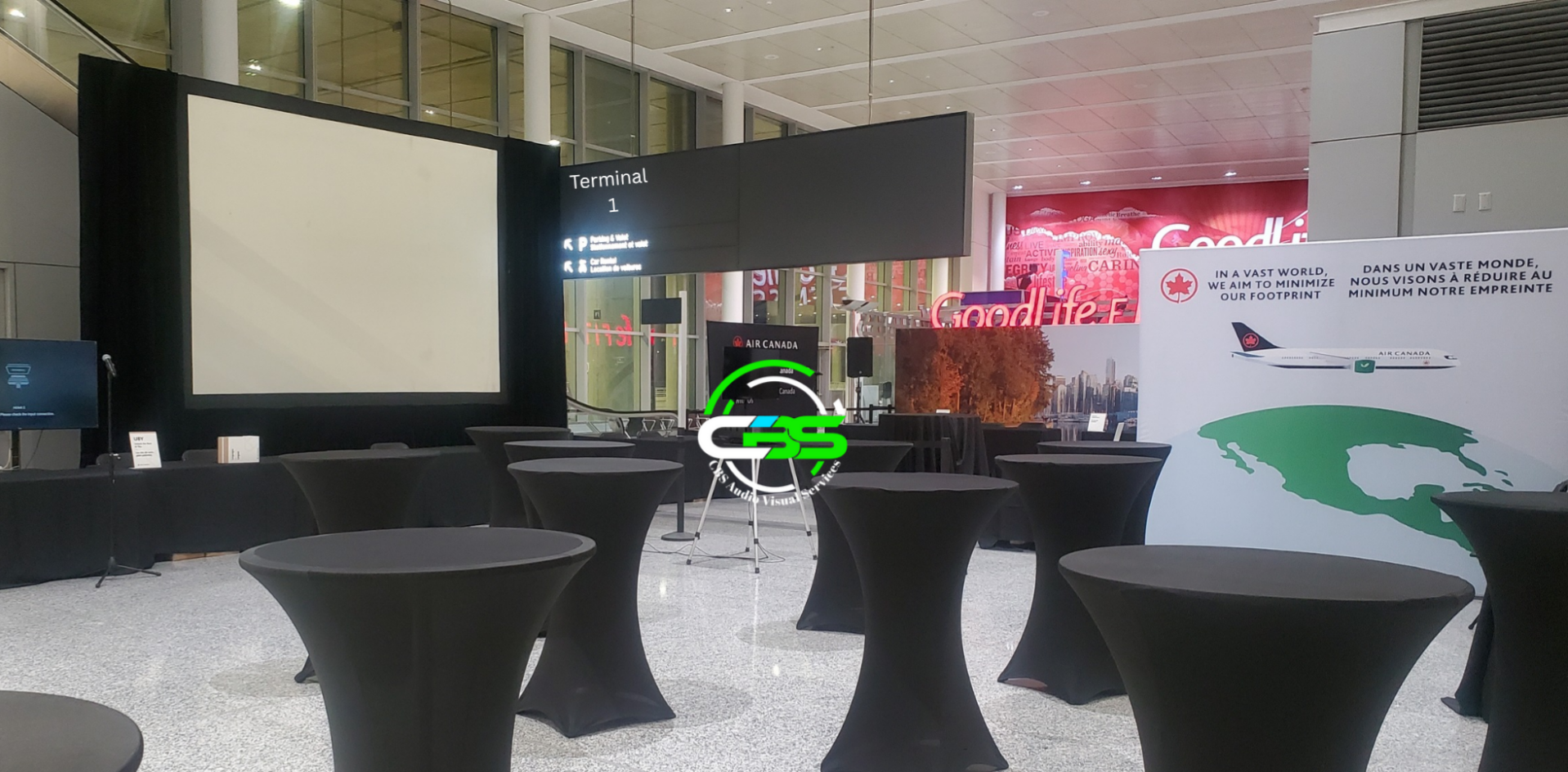 End-to-End AV Services, Stage Design, Flag Rental and Protocol, Executive Grade Presenter Infrastructure, full-suite AV Equipment rentals in Toronto, York Region, the GTHA, Niagara Region, Region Of Waterloo, Simcoe County, Durham and across Ontario