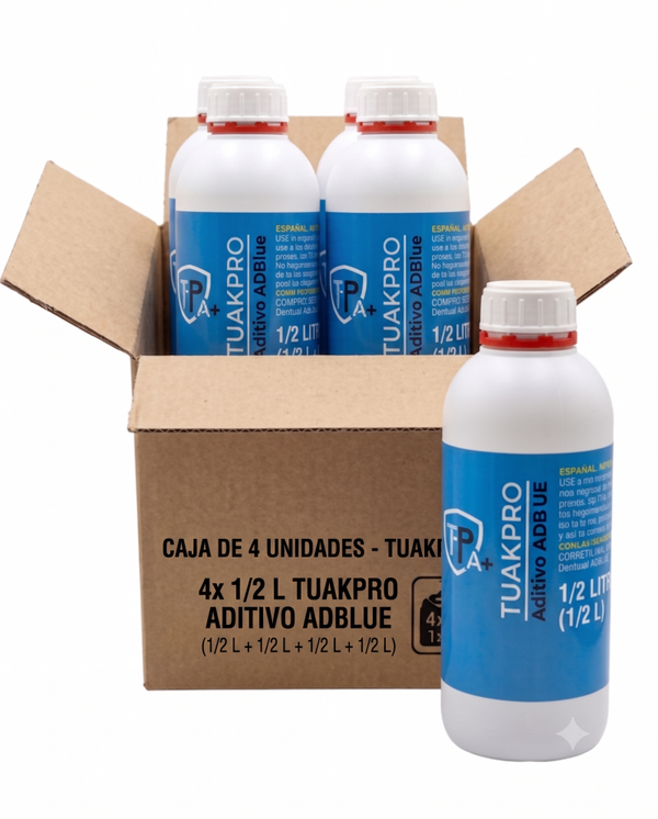 TUAKPRO - Aditivo para ADBlue - Botes de 1/2 litro