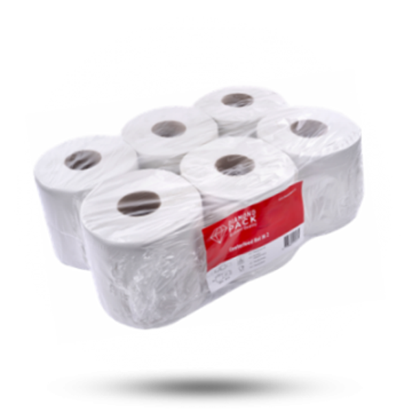 DP Poetsrollen Premium 19cm 2laag Wit 6 Rollen