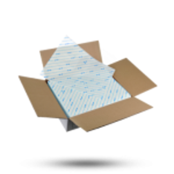 Hamburgerpapier 25x33cm BLAUW   1000st
