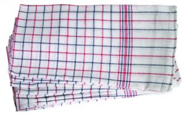 Theedoek nationale ruit 65x65cm 6st