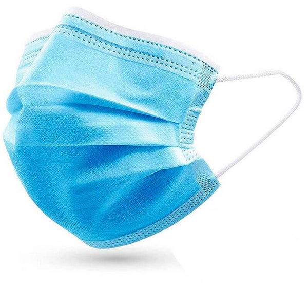 Cubreboca Plisado Azul