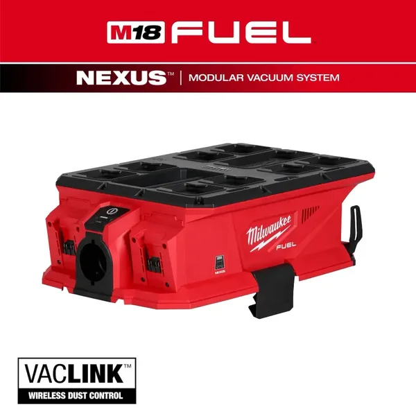 Cabezal de motor de aspiradora para materiales húmedos/secos M18 FUEL™ NEXUS™ de doble batería con compatibilidad PACKOUT™ y VACLINK™