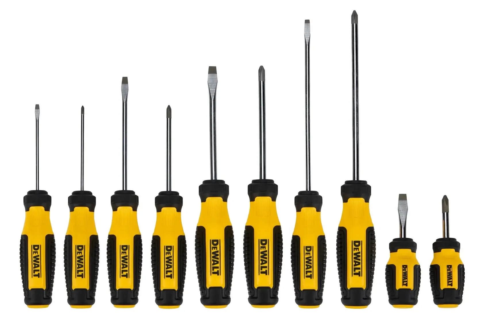 DEWALT® Set de Destornilladores con Punta Magnética PERFORMANCE GRIP (10 Pzs)