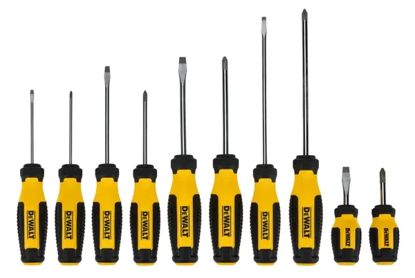 DEWALT® Set de Destornilladores con Punta Magnética PERFORMANCE GRIP (10 Pzs)