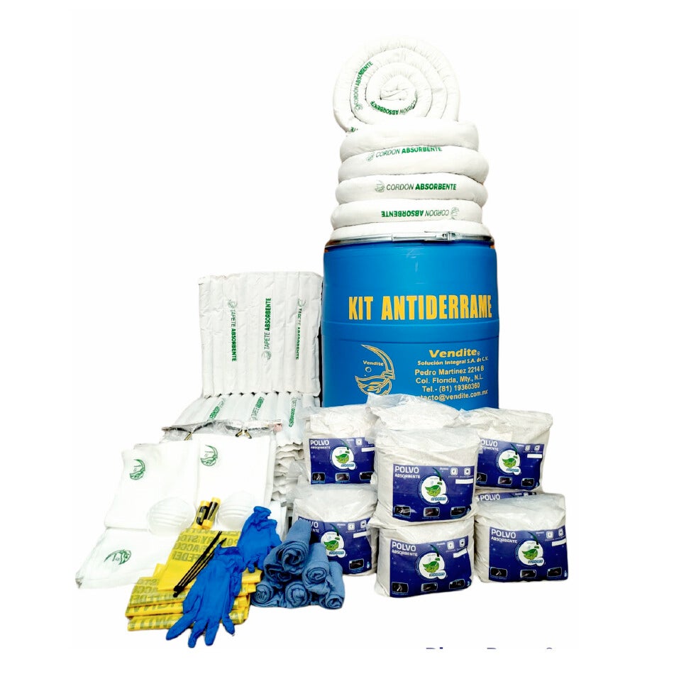 Kit antiderrames Tambo 55 Galones