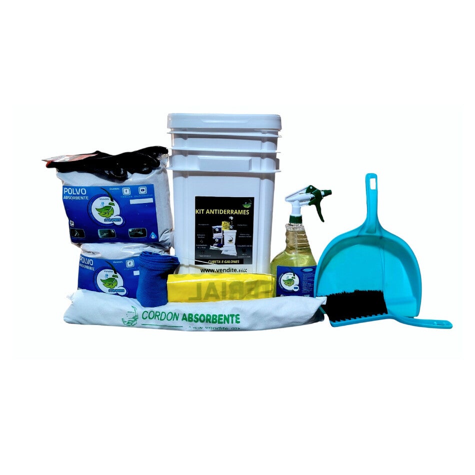 Kit antiderrame cubeta 5 galones