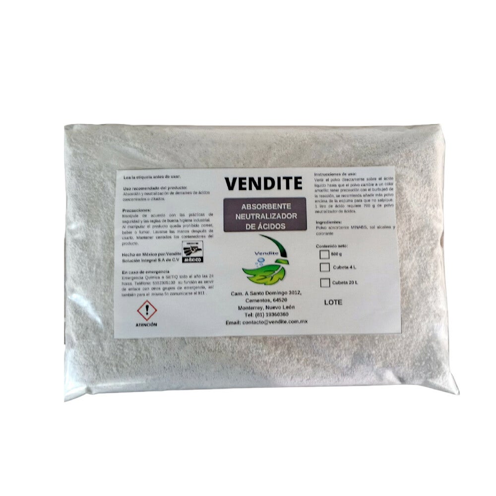 Polvo absorbente neutralizador