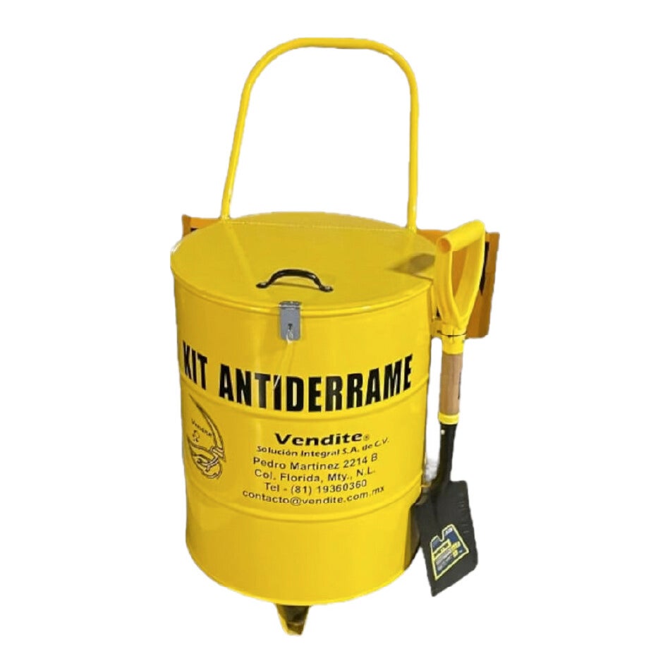Kit antiderrame tambo metálico 100 L