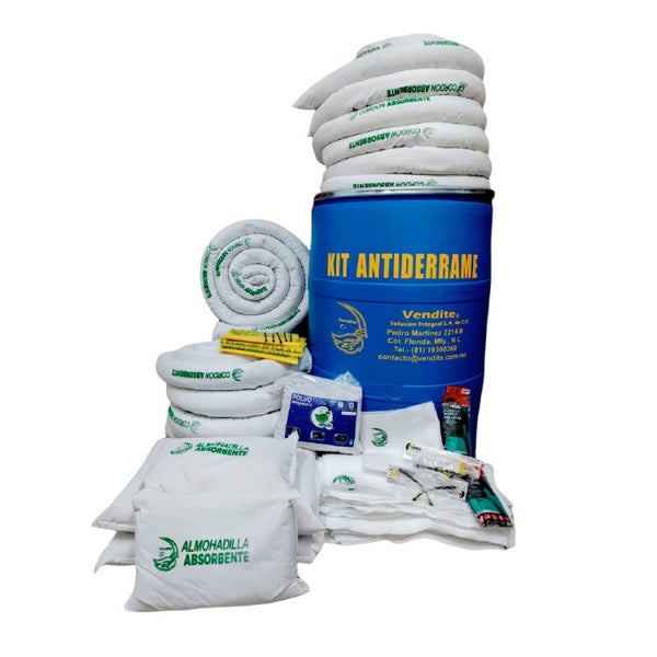 Kit antiderrames Tambo 55 Galones PETRÓLEO