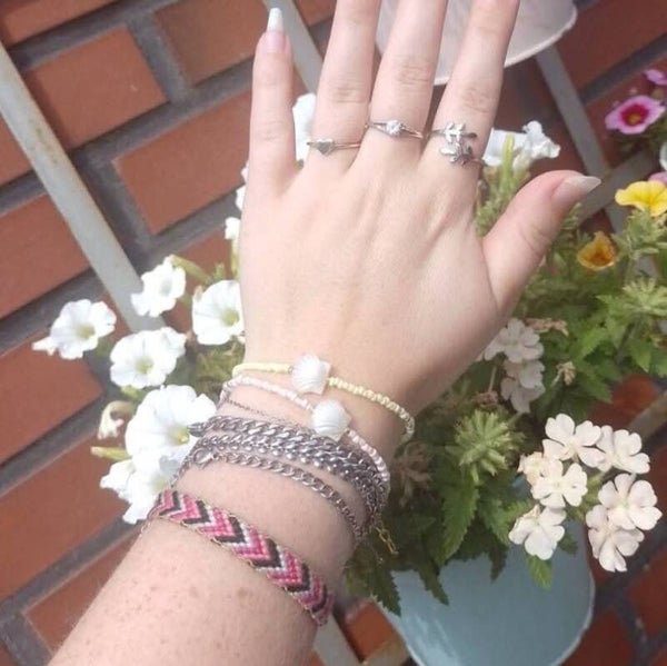 Schelpen kralen armbandjes