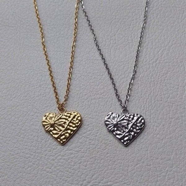 Stainless steel hartjes kettingen