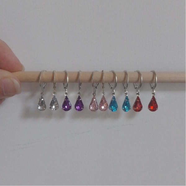 Rvs diamant oorbellen