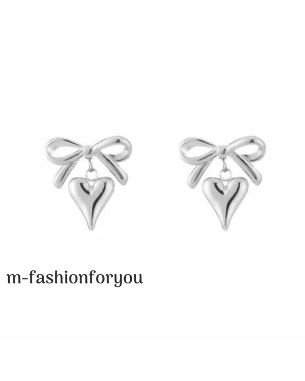 Oorbellen strikje/hartje