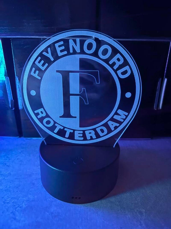 Feyenoord 3D led lamp klein