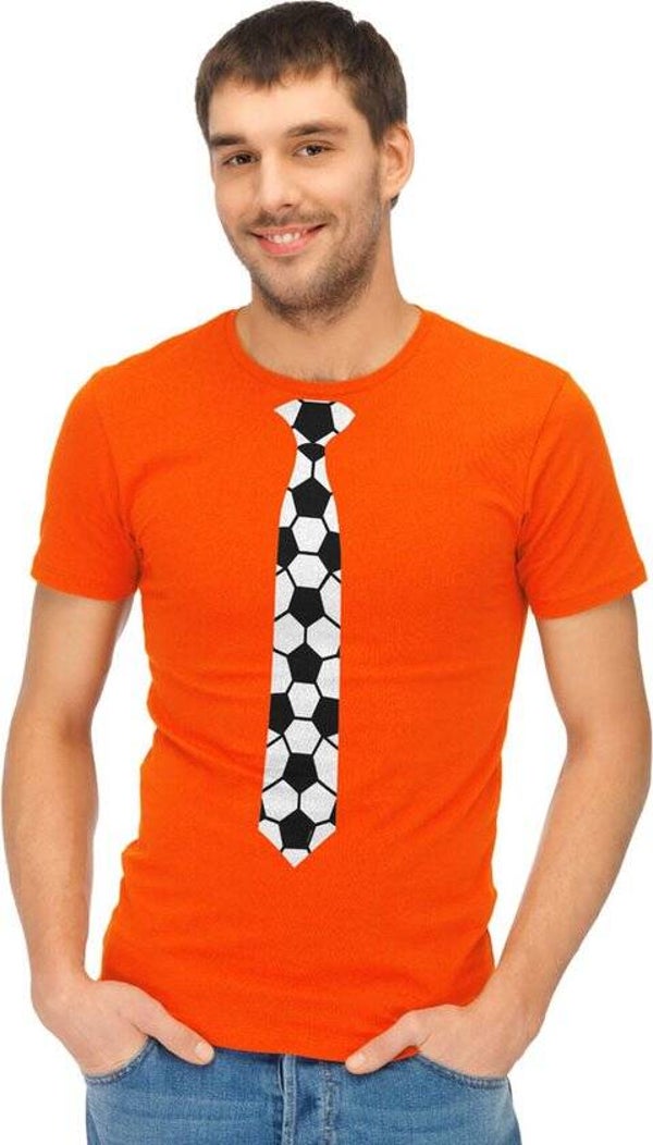 T-shirt Holland Heren Oranje maat XL
