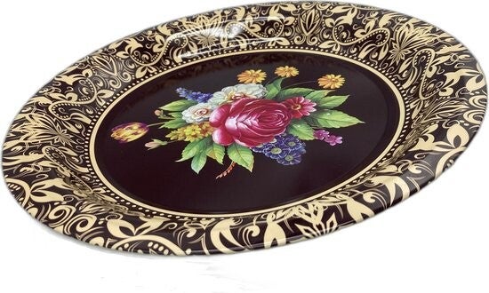 Fruitschaal  Bloemmotief 36 cm