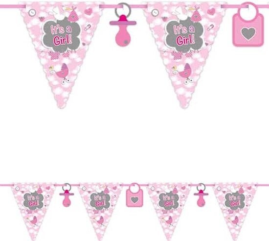 Vlaggenlijn It's a Girl 6 meter