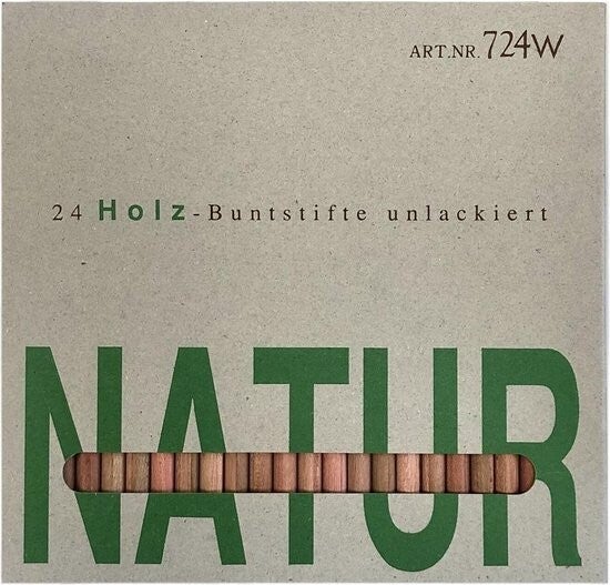 NATUR Duurzame Kleurpotloden 24 stuks