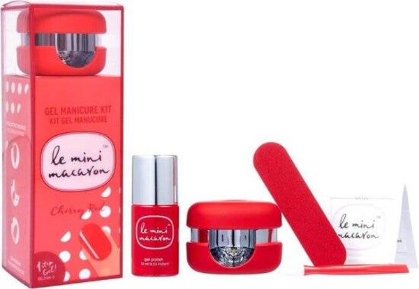 Le Mini Macaron Cherry Red Gel Manicure Kit
