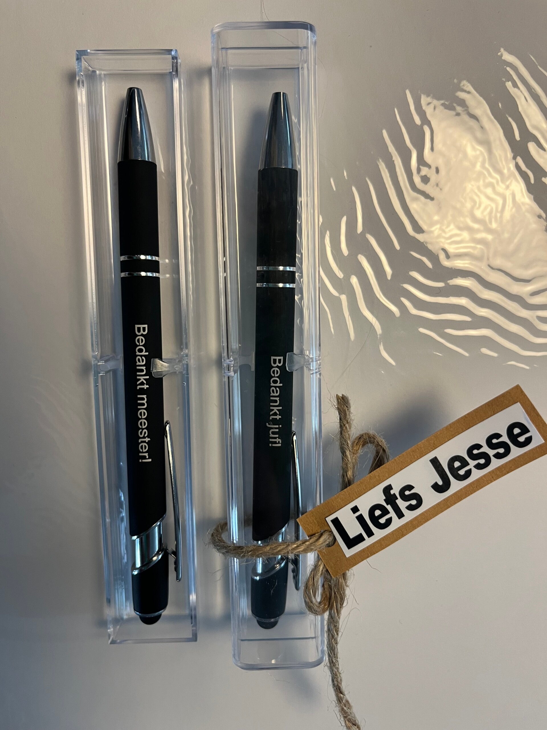 Pen bedankt juf/meester