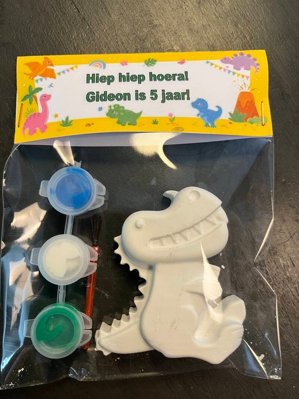 Verfsetje gips figuur