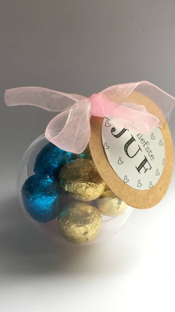 bal met paaseitjes voor de juf