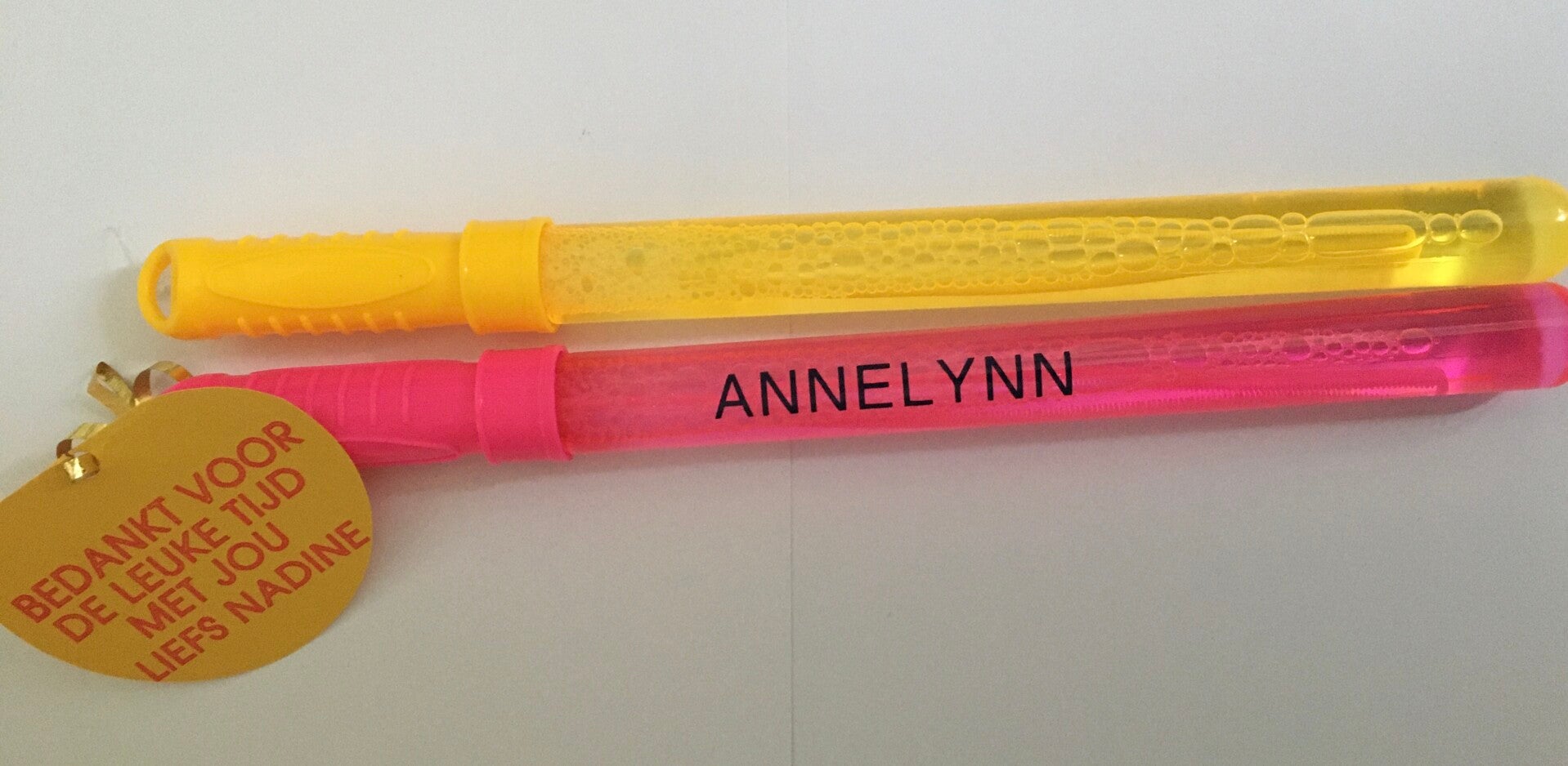 Bellenblaas met naam