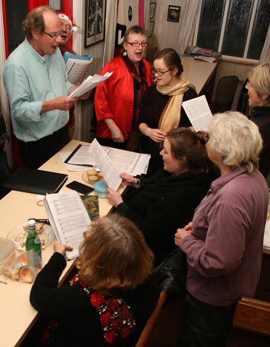 Seasonal singing at Clarion Tea House