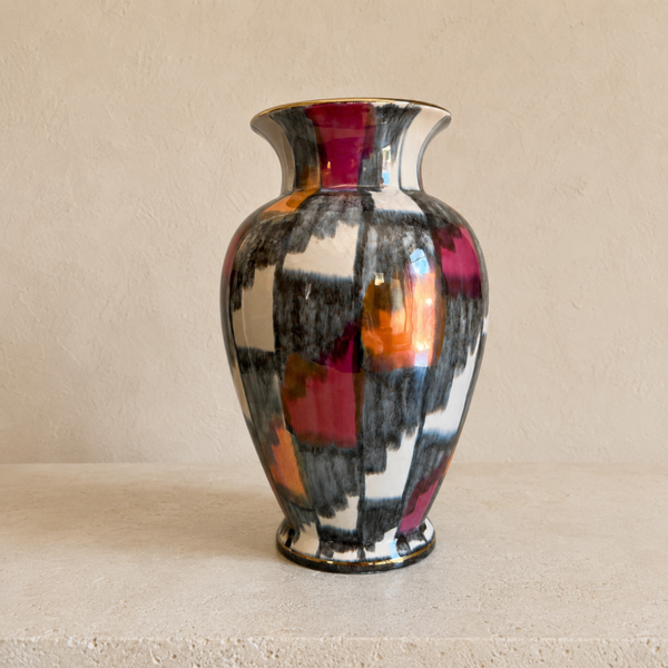 Grand vase West Germany – Céramique vintage aux lignes sculpturales